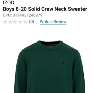 IZOD - green sweater